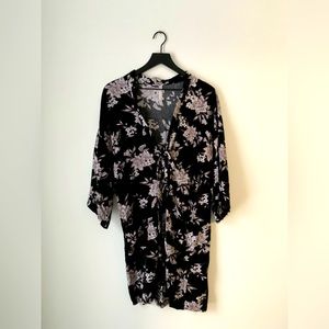 Spiritual Gangster - black & floral cover up!